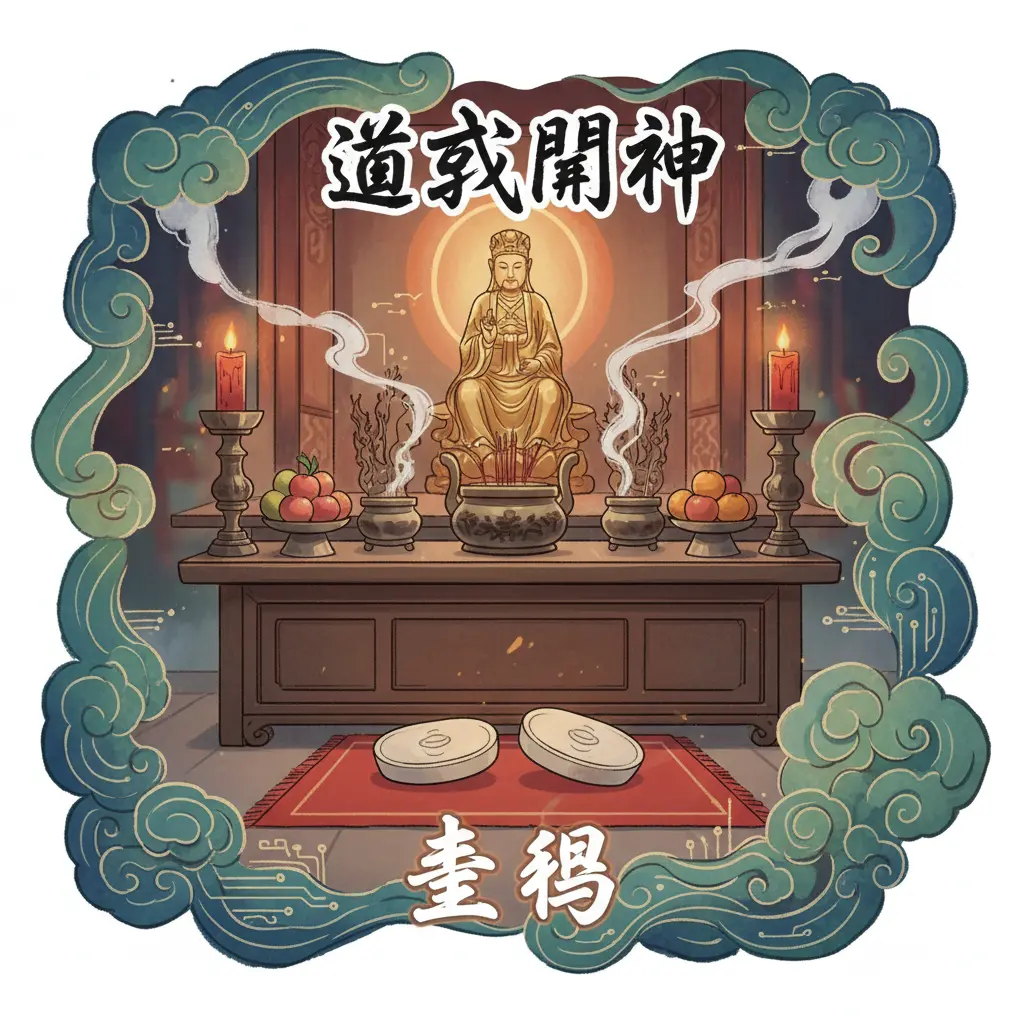 道教問神 - 聖筊
