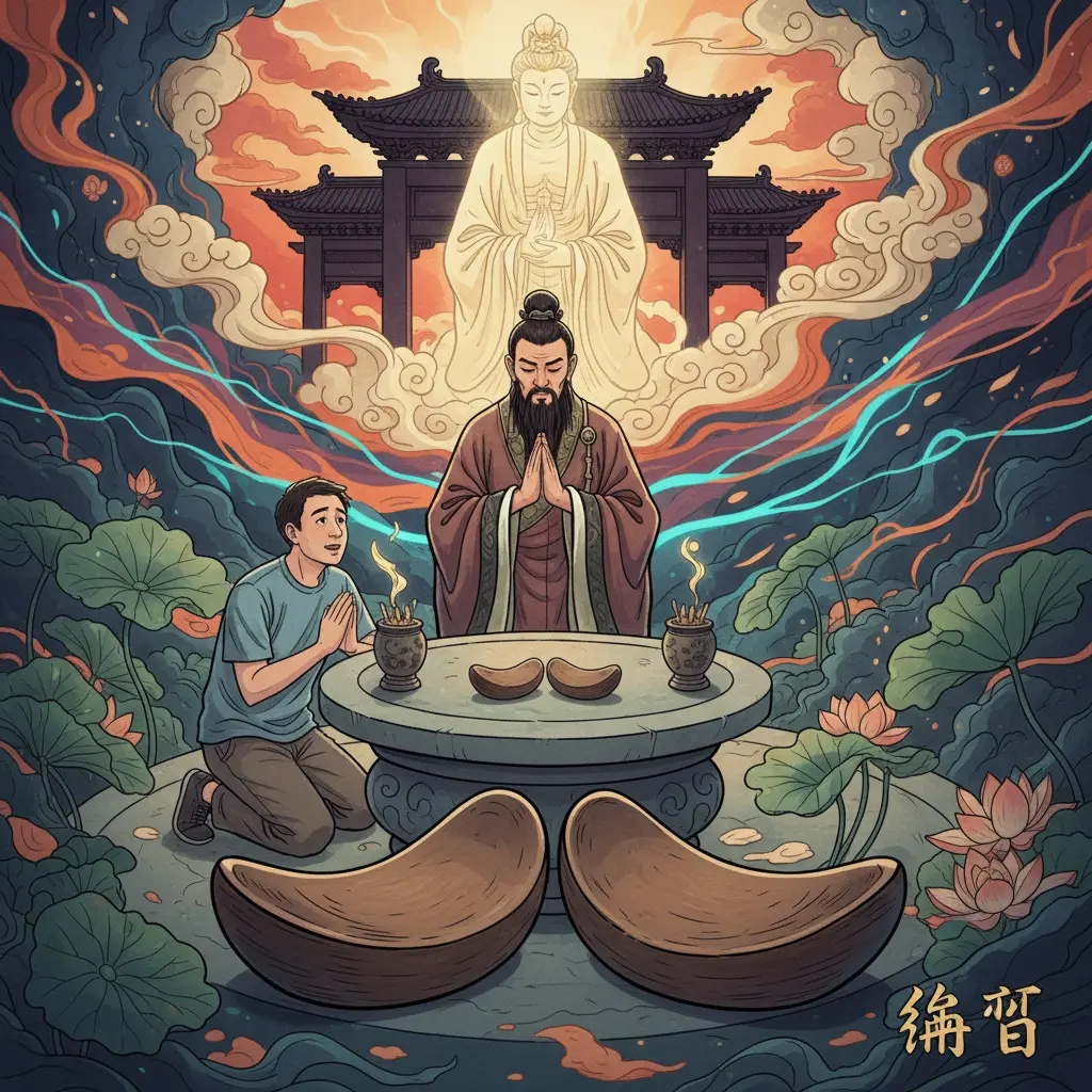 道教問神 - 陰筊