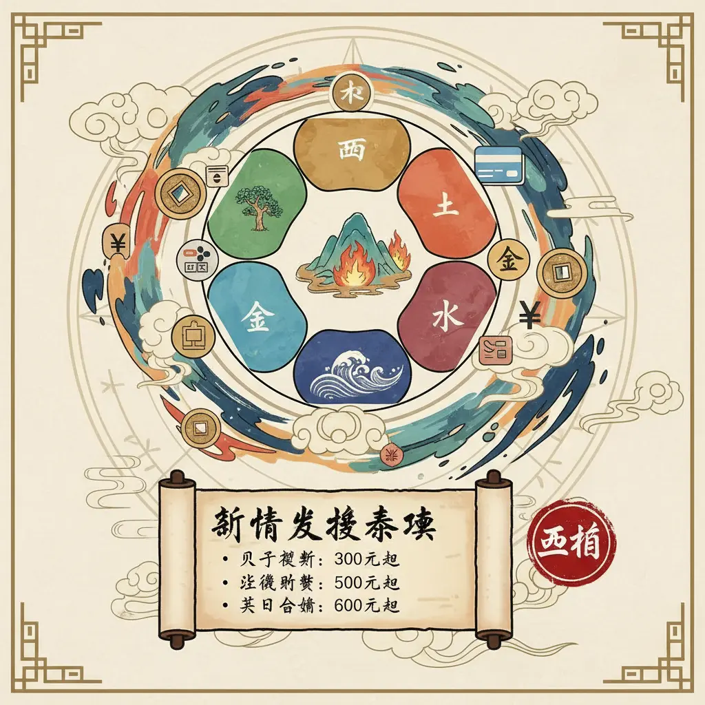 算命收費 - 五行