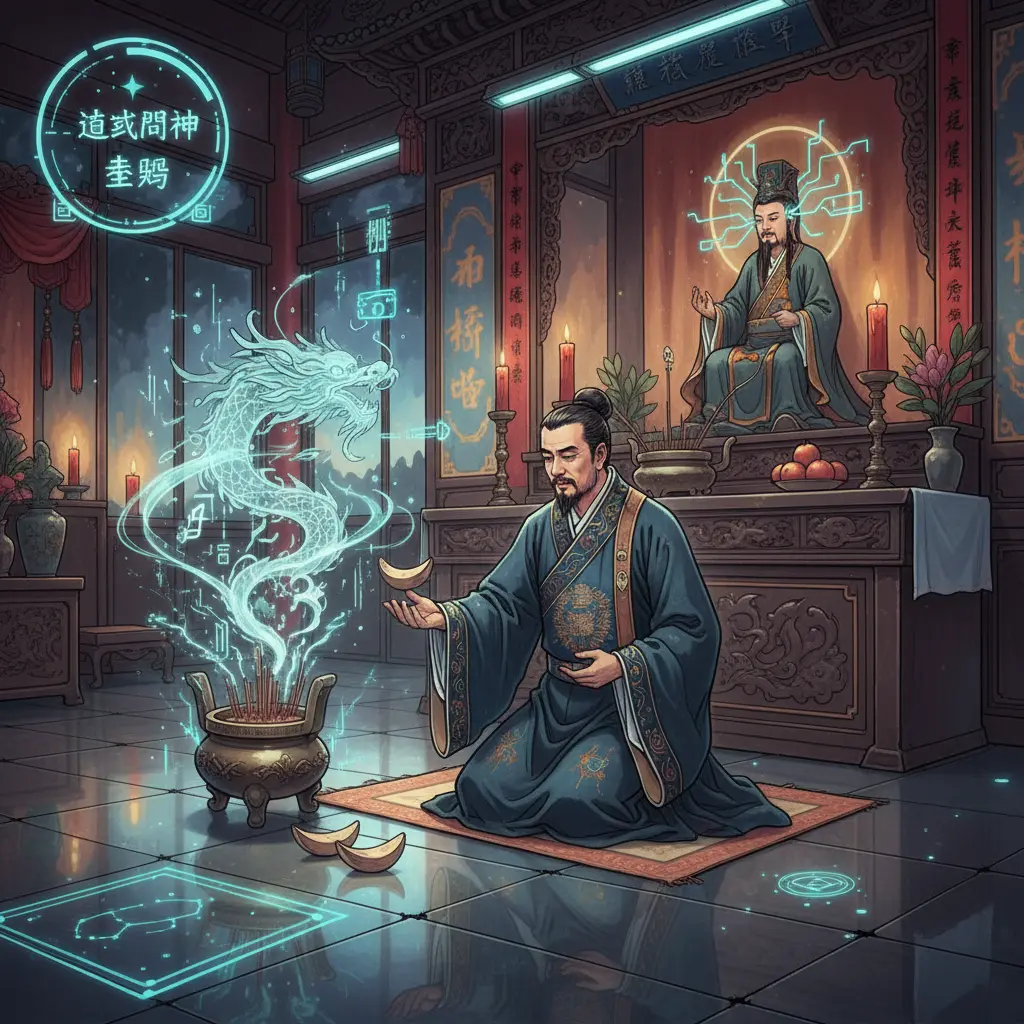道教問神 - 擲筊
