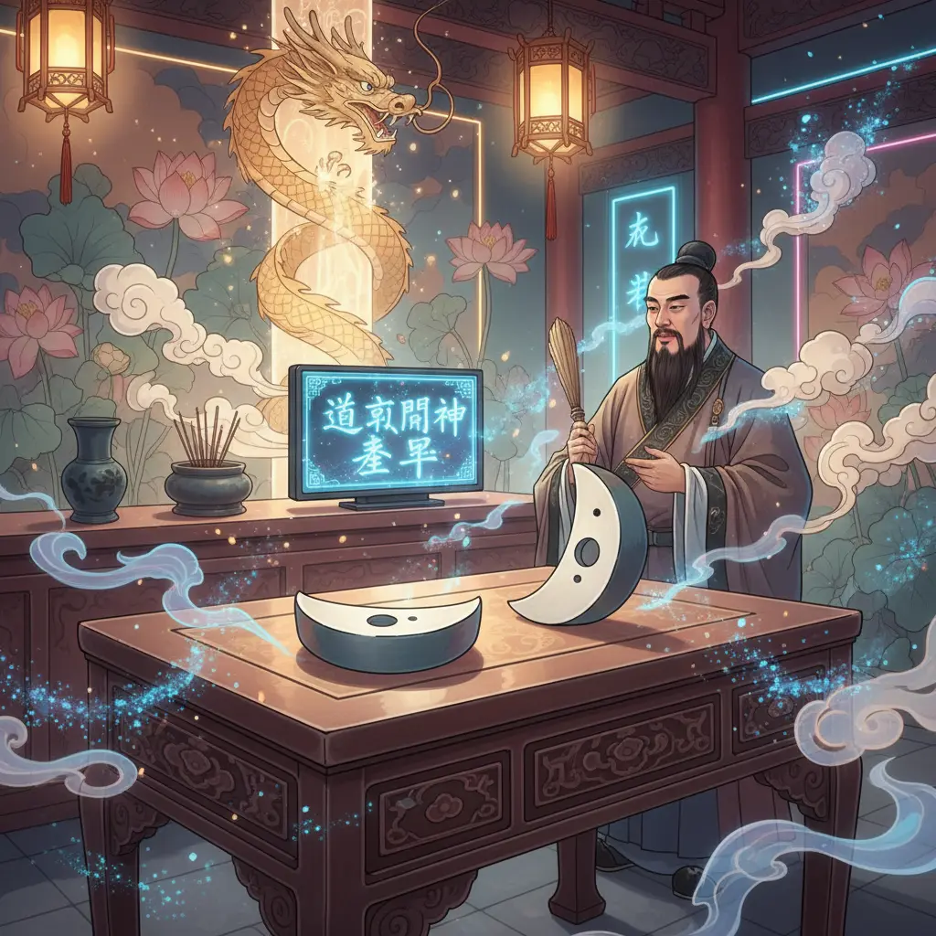 道教問神 - 杯筊